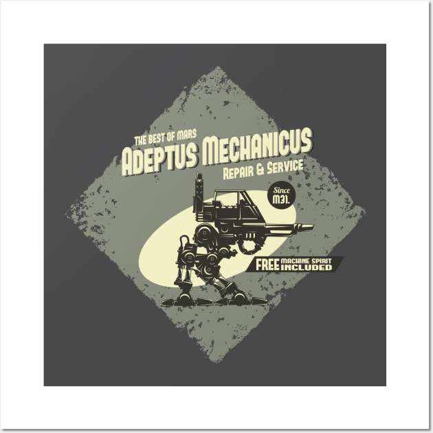 Sentinel (Khaki) - Adeptus Mechanicus Wall Art by Exterminatus